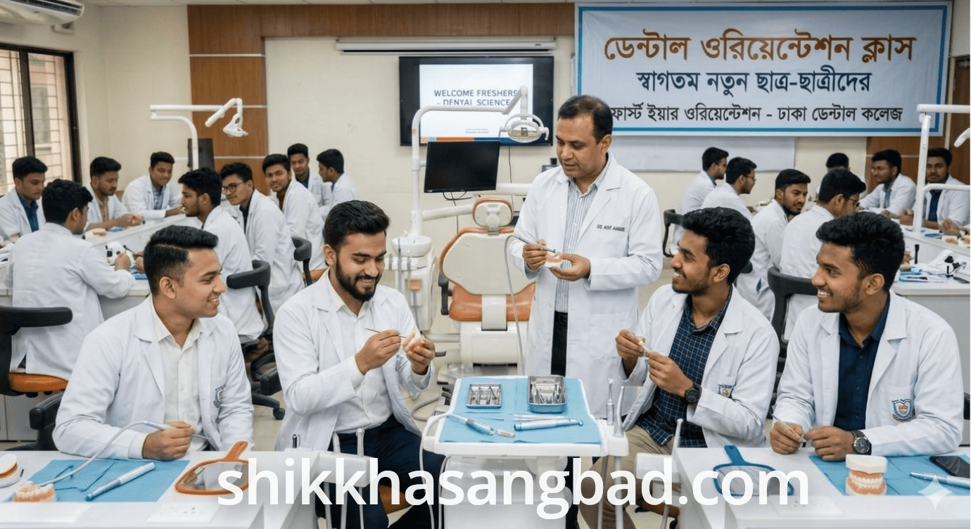 ডেন্টালের ওরিয়েন্টেশন হচ্ছে ৮ জুন, তিন দিন অনুষ্ঠান